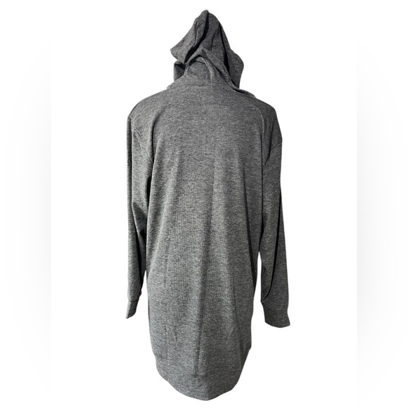 Casual and Lightweight Gray Hooded Sweatshirt Dress, size XL - Picture 4 of 15